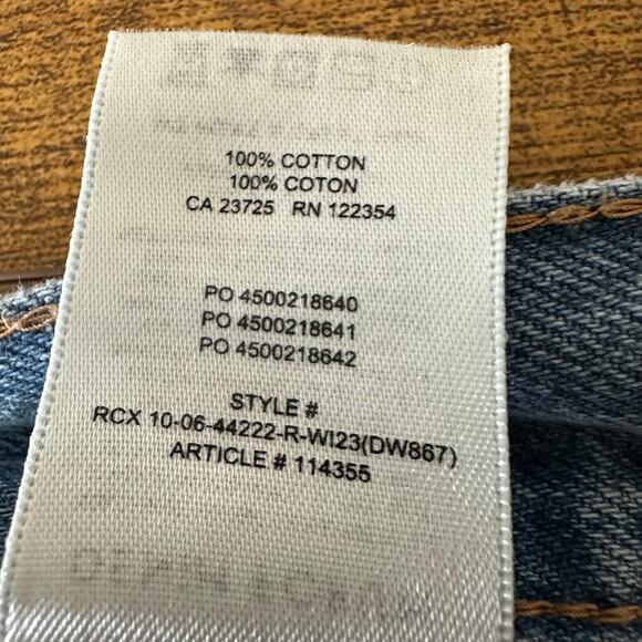 Aritzia Denim Forum The Farrah Hi-Rise Wide Leg Cargo Jean EUC Size 29 - Picture 11 of 14